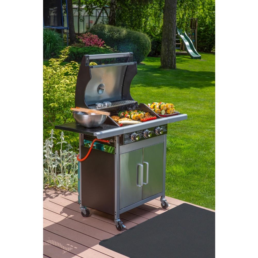 Fieldmann - Gaasigrill 3x põleti matt kroom