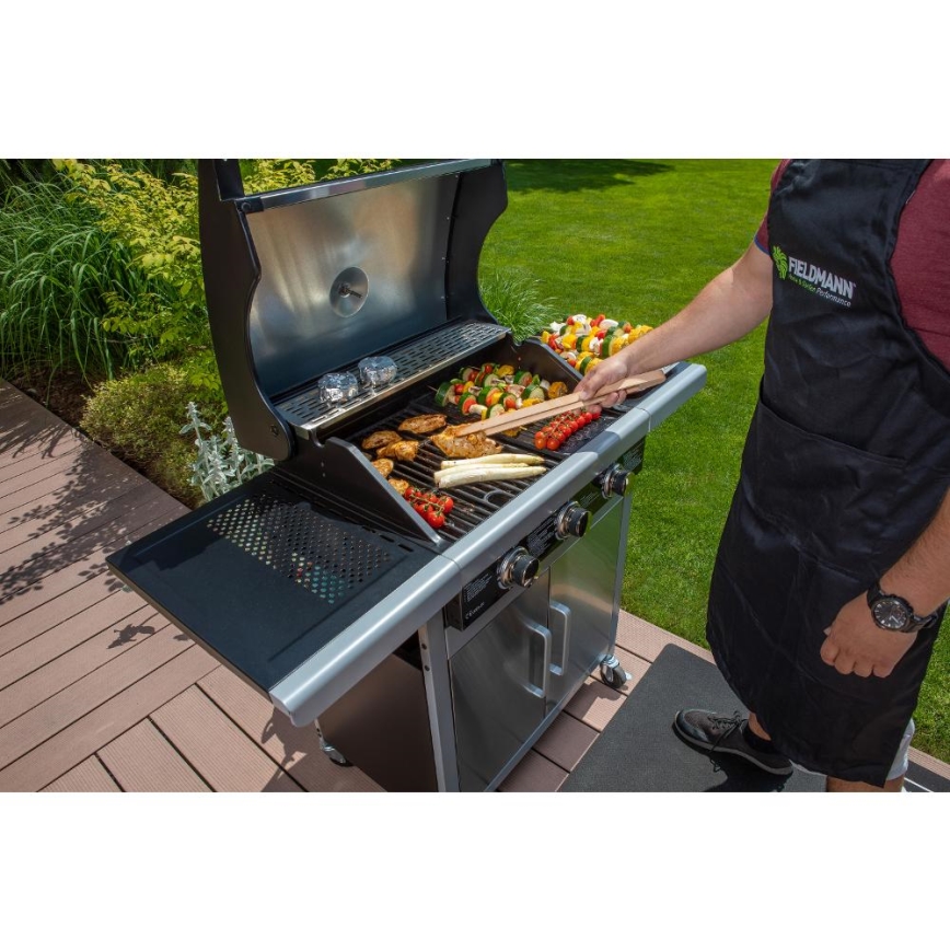 Fieldmann - Gaasigrill 3x põleti matt kroom