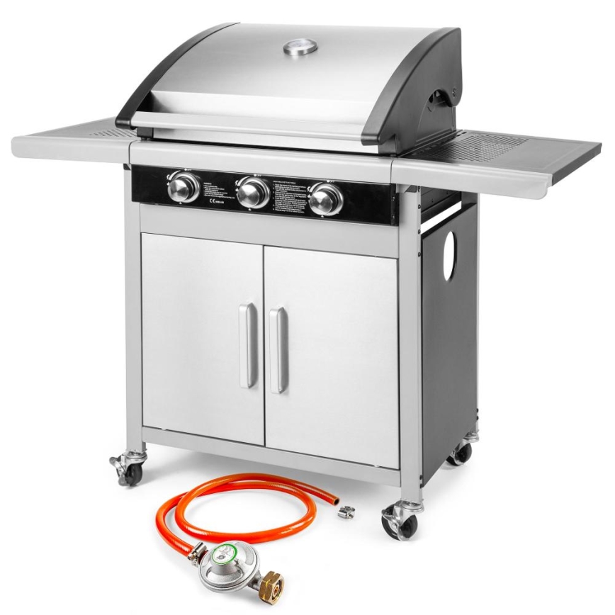 Fieldmann - Gaasigrill 3x põleti matt kroom