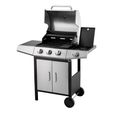 Fieldmann - Gaasigrill 4x põleti matt kroom/must