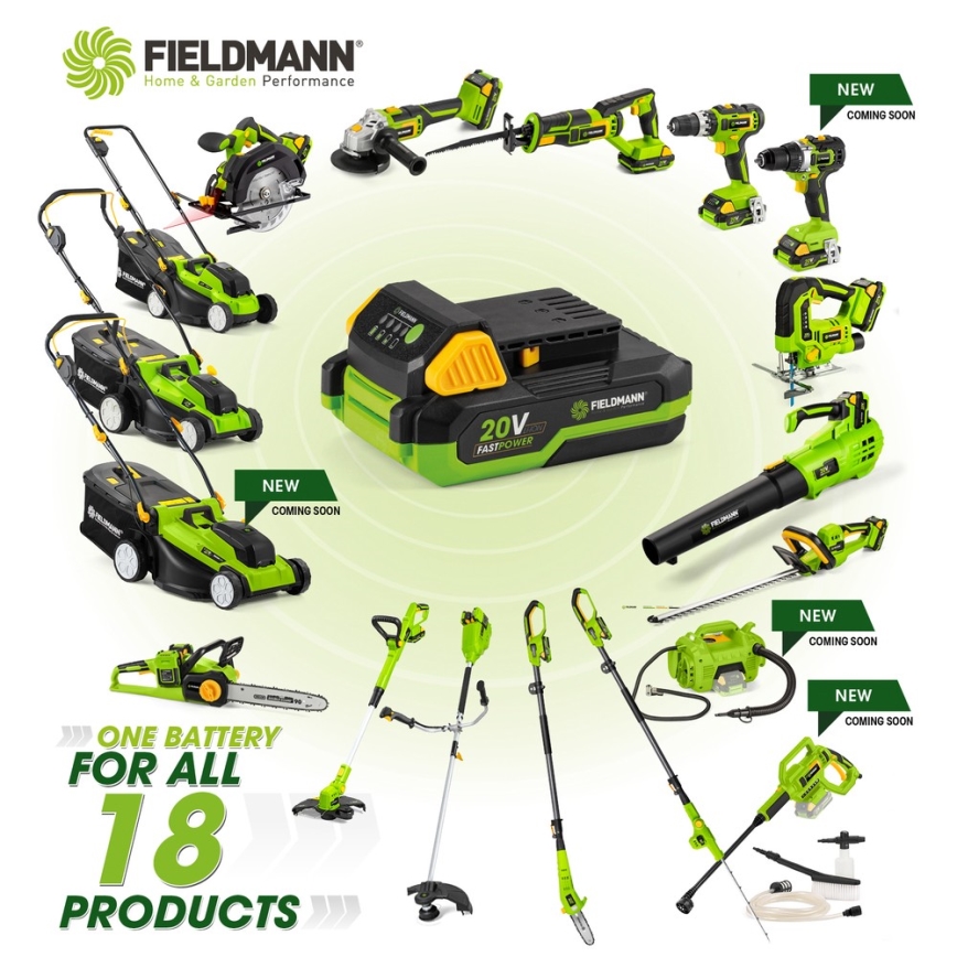 Fieldmann - Juhtmevabad teleskoopilised hekikäärid 20V