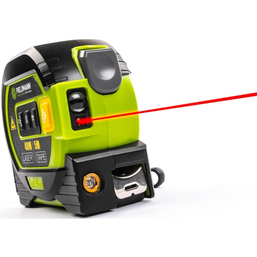 Fieldmann - Laseriga vahemaa mõõtja koos LED dioodidega ekraan ja rulljoonlauaga 2xAA