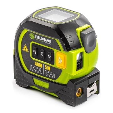 Fieldmann - Laseriga vahemaa mõõtja koos LED dioodidega ekraan ja rulljoonlauaga 2xAA