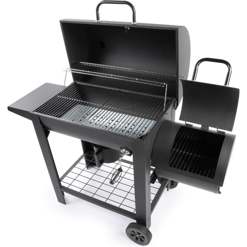 Fieldmann - Söegrill suitsutajaga must