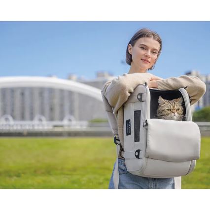 Fikago - Reisikott kassidele ja koertele TRUFFLE Grey