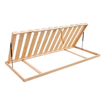 Fikseeritud voodilippide alus koos küljepoole kallutusega OSLO 200x90 cm