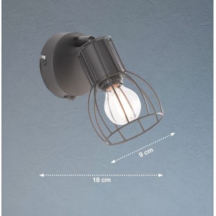 Fischer & Honsel 30074 - Kohtvalgusti seinale KAFES 1xE14/25W/230V