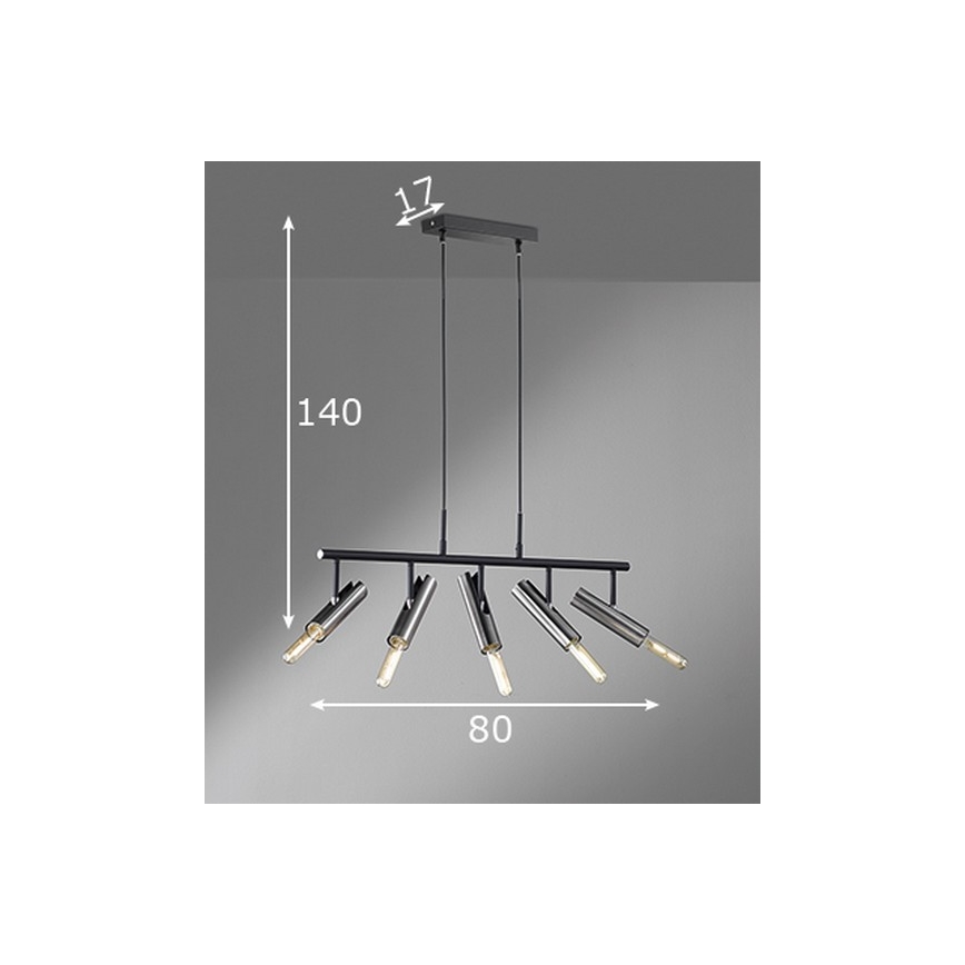 Fischer & Honsel 60369 - Lühter DEAN 5xE27/25W/230V