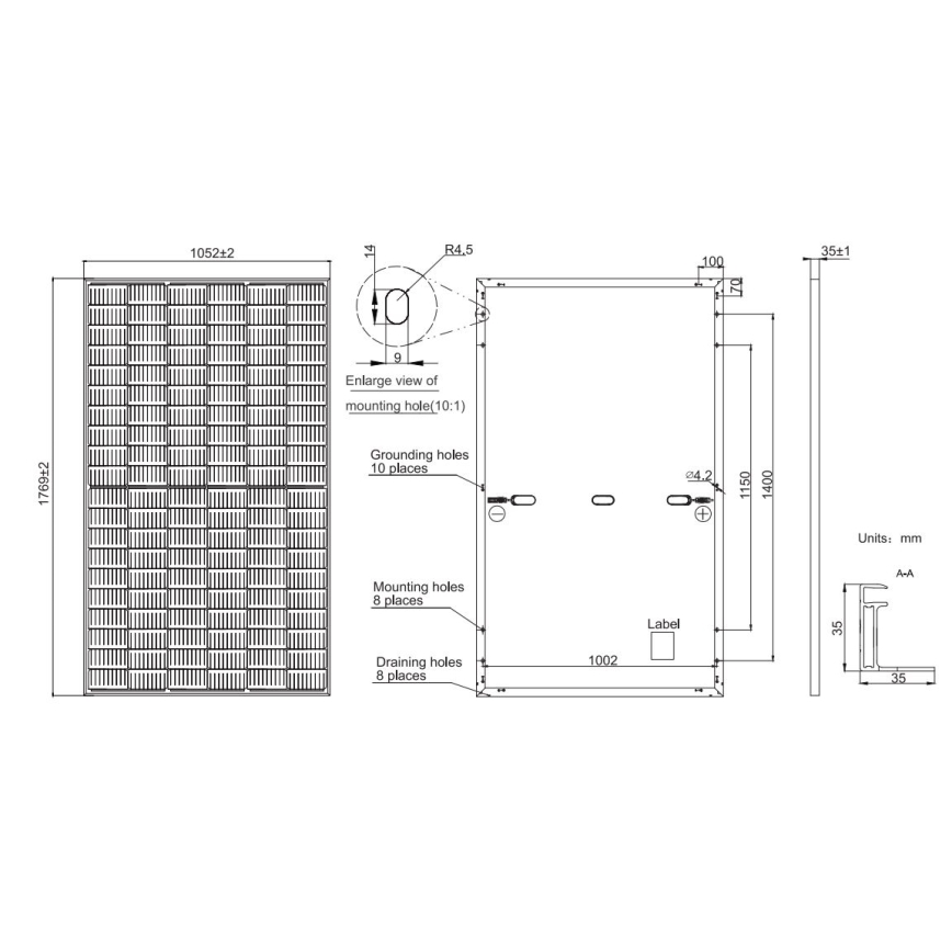 Fotogalvaaniline päikesepaneel JA SOLAR 380 Wp must raam IP68 Half Cut/poollõige