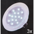 Fulgur 21072 - KOMPLEKT 3x LED Süvistatav vannitoavalgusti ELESPOT 1xLED/0,7W/230V IP44