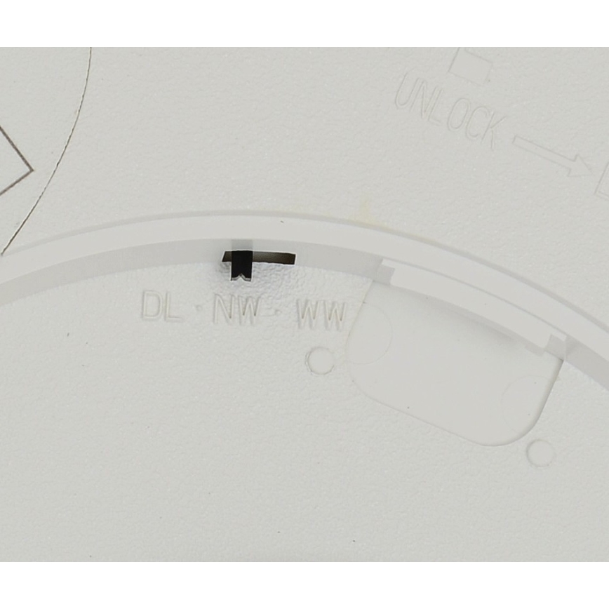Fulgur 42361 - LED Laevalgusti NOMY LED/24W/230V 3000/4000/6000K IP40 d. 30 cm valge