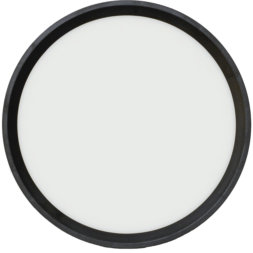 Fulgur s-42585 - LED Laevalgusti liikumisanduriga NOMY-S LED/18W/230V 3000/4000/6000K IP40 d. 23 cm must