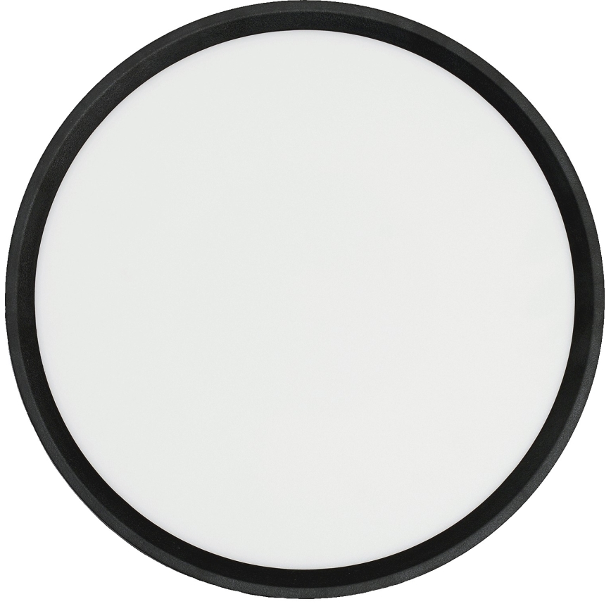 Fulgur s-42587 - LED Laevalgusti liikumisanduriga NOMY-S LED/24W/230V 3000/4000/6000K IP40 d. 30 cm must