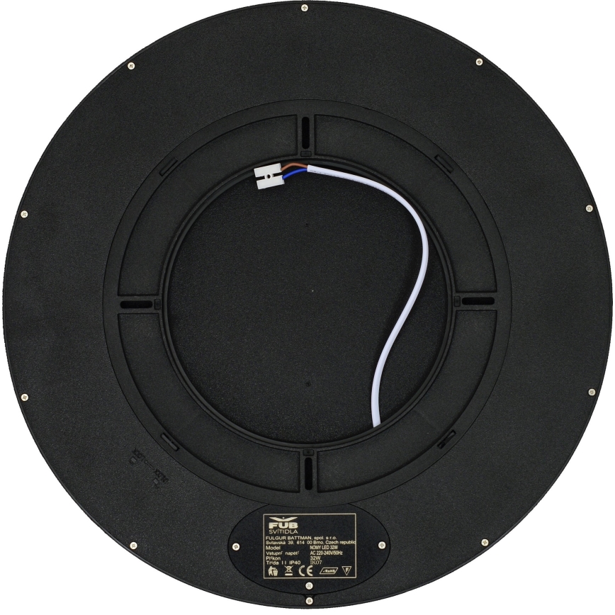 Fulgur s-42589 - LED Laevalgusti liikumisanduriga NOMY-S LED/32W/230V 3000/4000/6000K IP40 d. 40 cm must