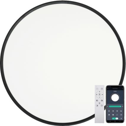 Fulgur s-43042 - Hämardatav LED-laelamp NOMY-RC LED/50W/230V 3000/4000/6500K läbimõõt 60 cm IP40 must + kaugjuhtimispult
