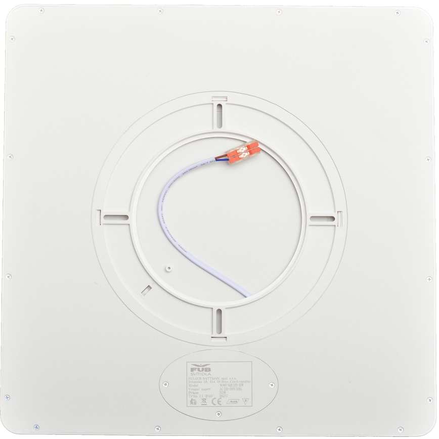 Fulgur s-43104 - LED laelamp NOMY LED/32W/230V 3000/4000/6500K IP40 40x40 cm valge
