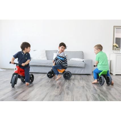 Funny Wheels - 2-ühes tasakaalujalgratas RIDER SPORT roheline/must