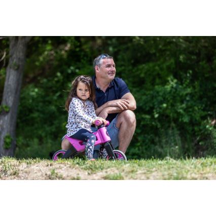 Funny Wheels - 2-ühes tasakaaluratas RIDER SUPER SPORT roosa/must