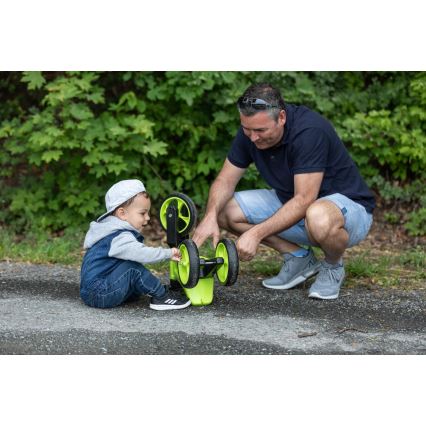 Funny Wheels - 2‑ühes RIDER SUPER SPORT (laufratas/tõukeratas) roheline/must