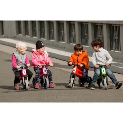 Funny Wheels - RIDER SPORT 2-ühes tasakaaluratas punane/must