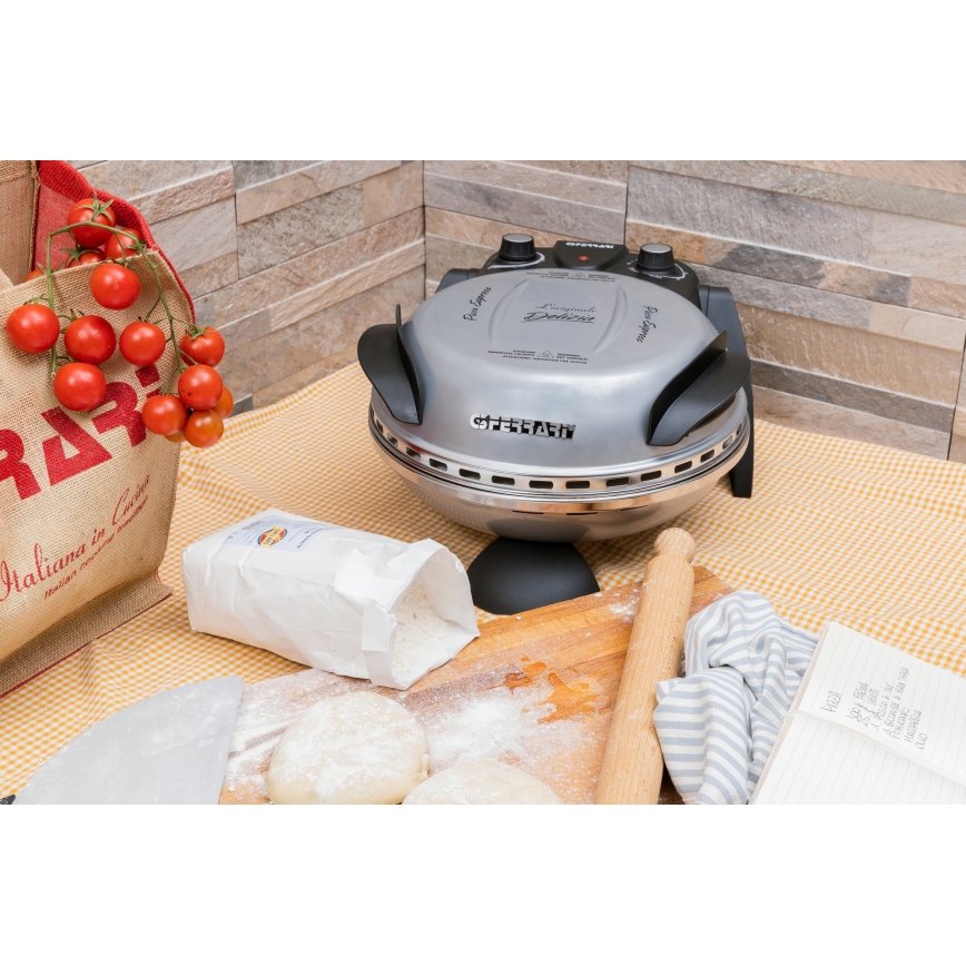 G3Ferrari G1000606 - DELIZIA 1200W/230V pitsaahi, hõbedane