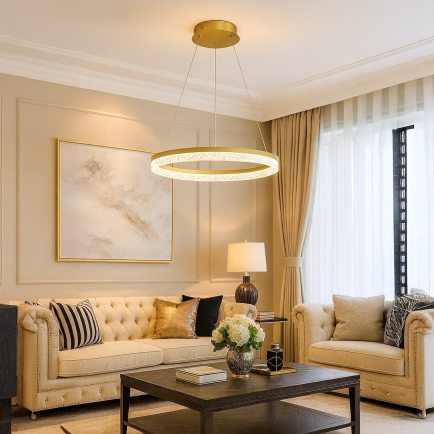 GALA LED-rippvalgusti kaabliga, 25W/230V, läbimõõt 50 cm, kuldne