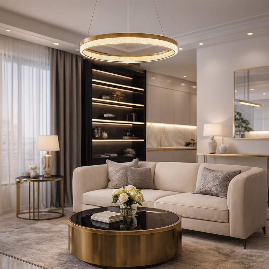 GALA LED-rippvalgusti kaabliga, 25W/230V, läbimõõt 50 cm, kuldne