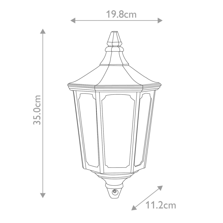 Garden Zone - Väli seinavalgusti CRICKLADE 1xE27/60W/230V IP44