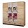 Garderoob koos peegliga SANNA 200x215 cm tamm craft