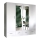 Garderoob koos peegliga SANNA 200x215 cm valge
