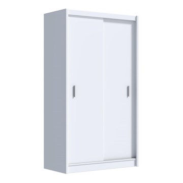 Garderoob liugustega SAPHIRA 150x215 cm valge