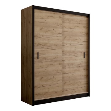 Garderoob liugustega SAPHIRA 203x215 cm tamm craft