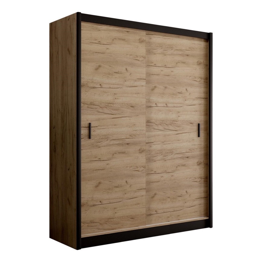 Garderoob liugustega SAPHIRA 203x215 cm tamm craft