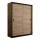 Garderoob liugustega SAPHIRA 203x215 cm tamm craft