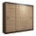 Garderoob liugustega SAPHIRA 250x215 cm tamm craft