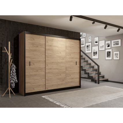 Garderoob liugustega SAPHIRA 250x215 cm tamm craft