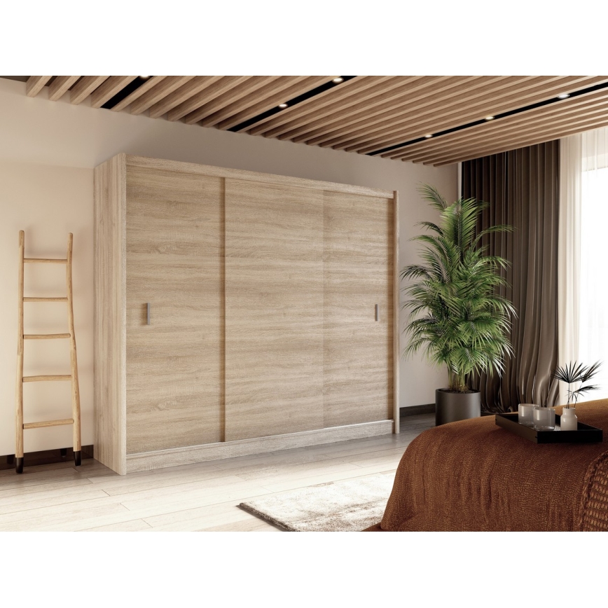 Garderoob liugustega SAPHIRA 250x215 cm tamm sonoma