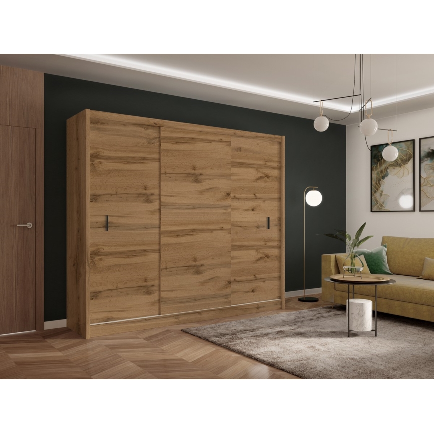 Garderoob liugustega SAPHIRA 250x215 cm tamm wotan