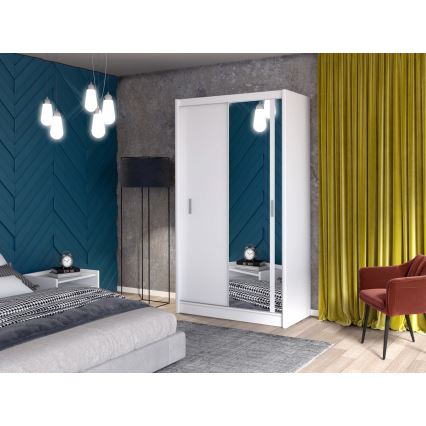 Garderoob SABRINA 120x215 cm valge
