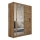 Garderoob SABRINA 180x215 cm tamm woltan