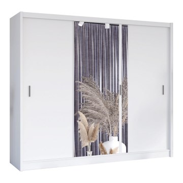 Garderoob SABRINA 250x215 cm valge