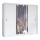 Garderoob SABRINA 250x215 cm valge