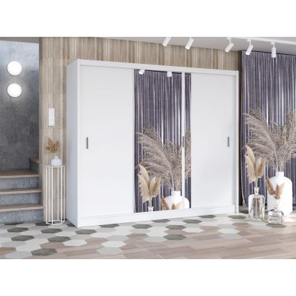Garderoob SABRINA 250x215 cm valge