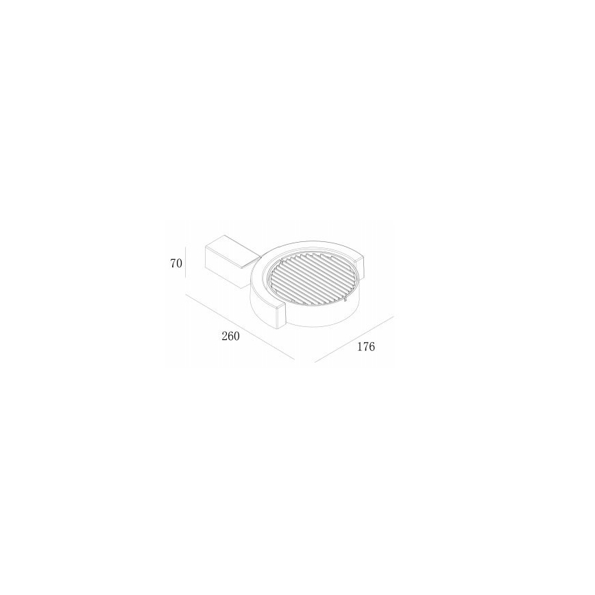 Gardino LX1241A - LED Väli seinavalgusti MARGHERITA LED/15W/230V IP54