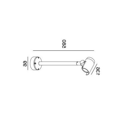 Gardino LX1674 - LED Väli kohtvalgusti seinale ROSE LED/15W/230V IP65