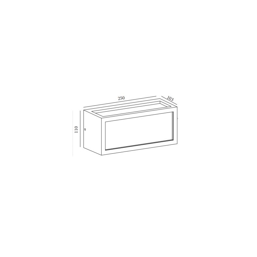Gardino LX5705-LED - LED Väli seinavalgusti BETULLA LED/18W/230V IP54