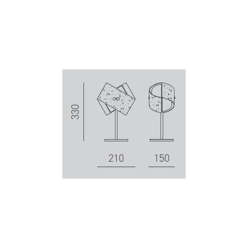 Gea Luce CAMILLA L P oro - Laualamp CAMILLA 1xE14/42W/230V kuldne
