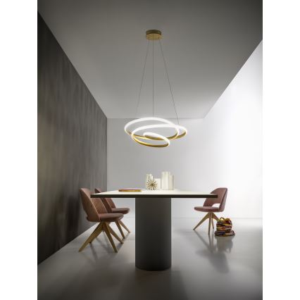 Gea Luce DIVA S G ORO - LED Hämardatav lühter DIVA LED/44W/230V kuldne