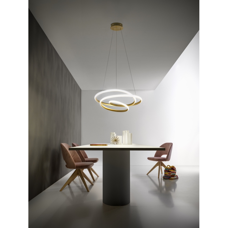 Gea Luce DIVA S G ORO - LED Hämardatav lühter DIVA LED/44W/230V kuldne