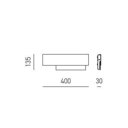 Gea Luce DOHA A P A - LED Seinavalgusti DOHA LED/15W/230V 40 cm läikiv kroom